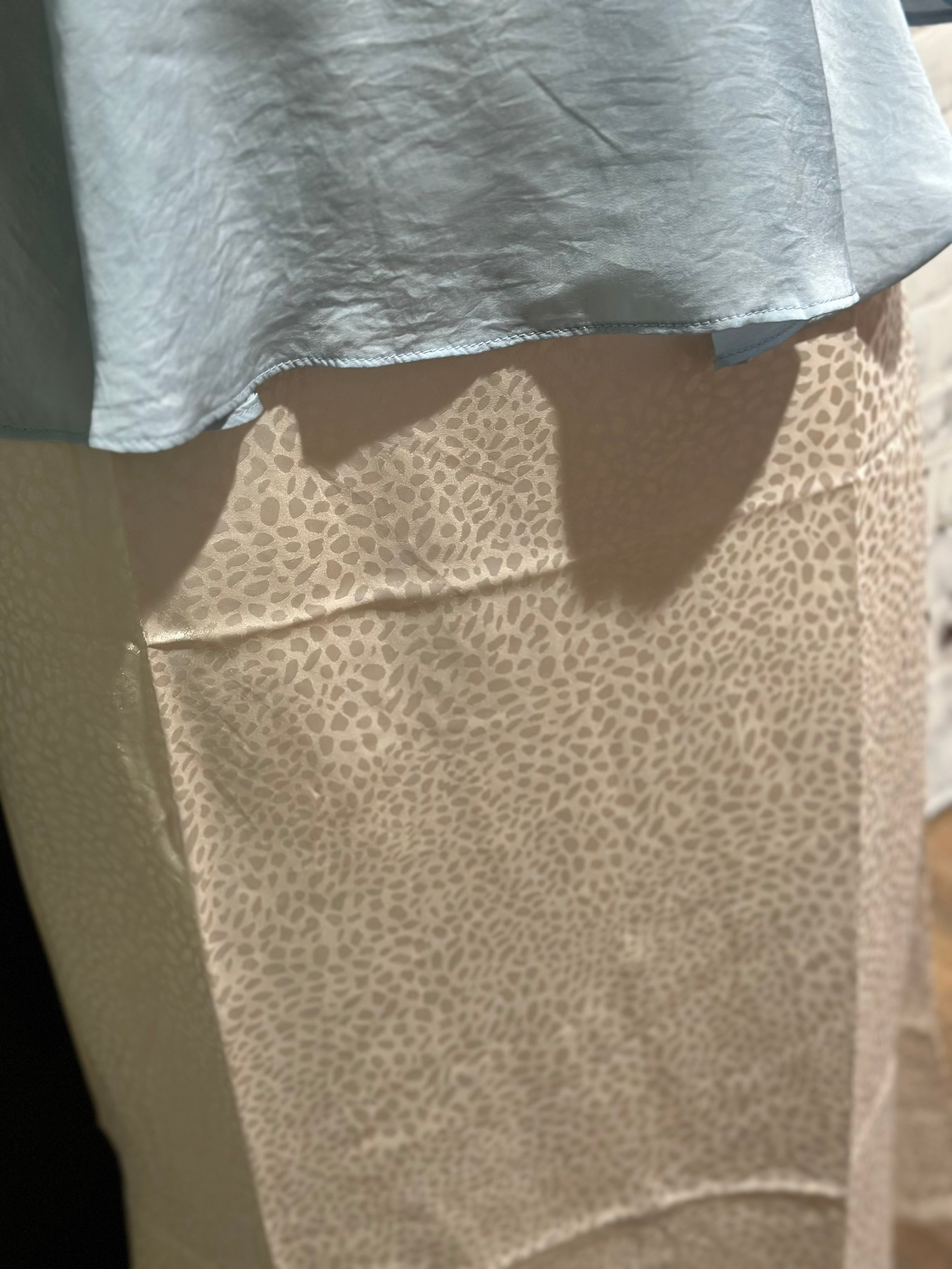Champagne Animal Print Skirt