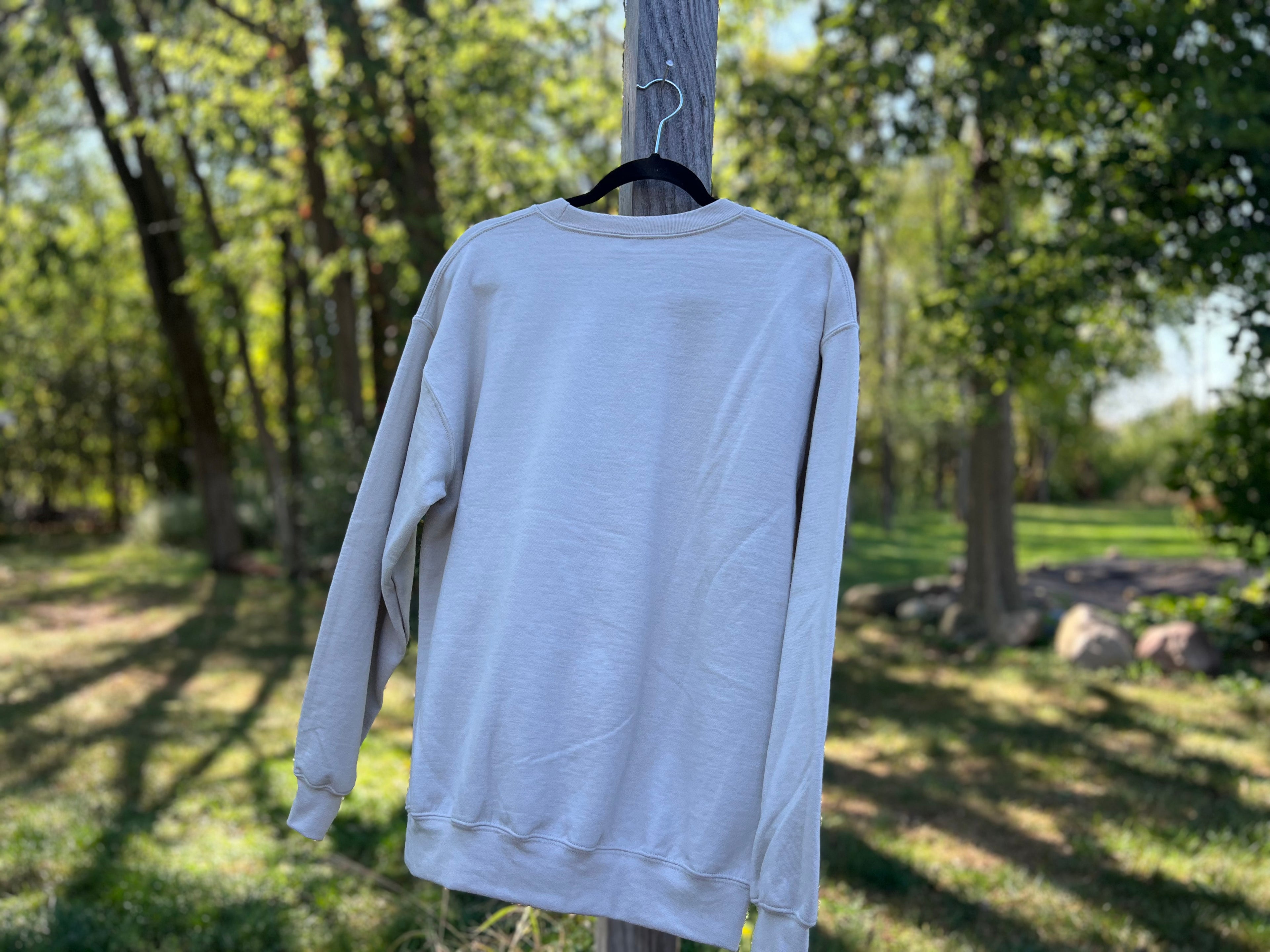 Tan Graphic Crewneck w/ LV design