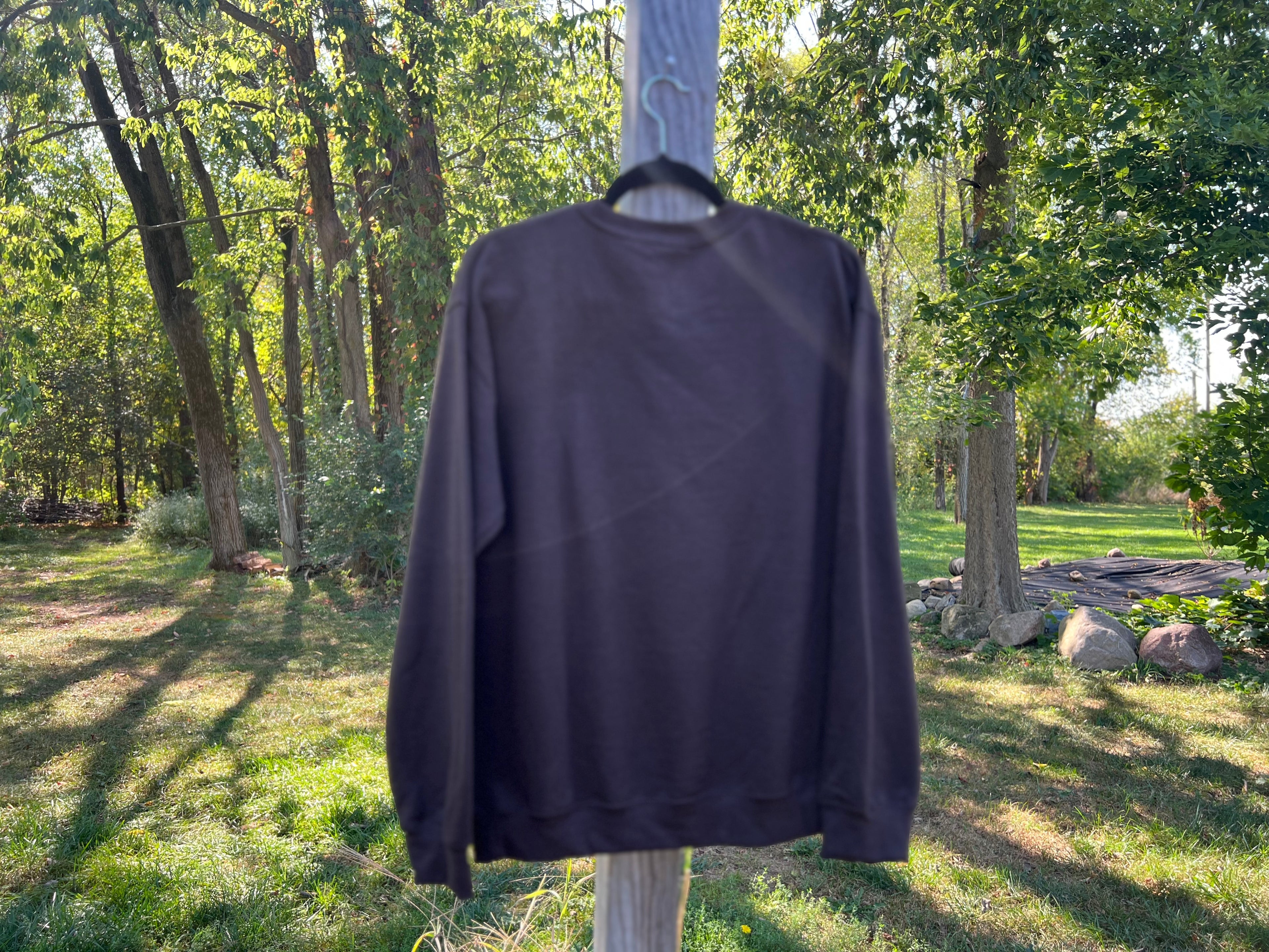 Brown Graphic Crewneck w/ Boots & Bows (Christmas Edition)