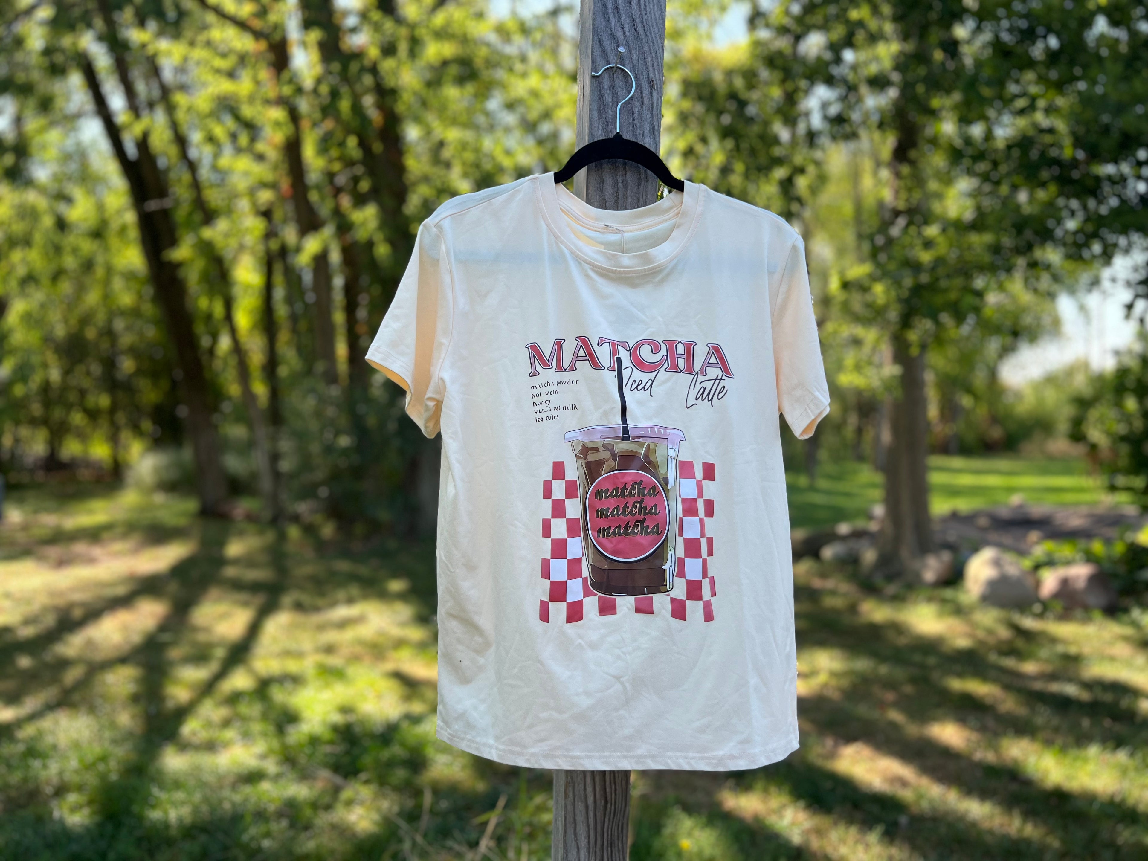 Short Sleeve Graphic T-Shirt w/ Matcha