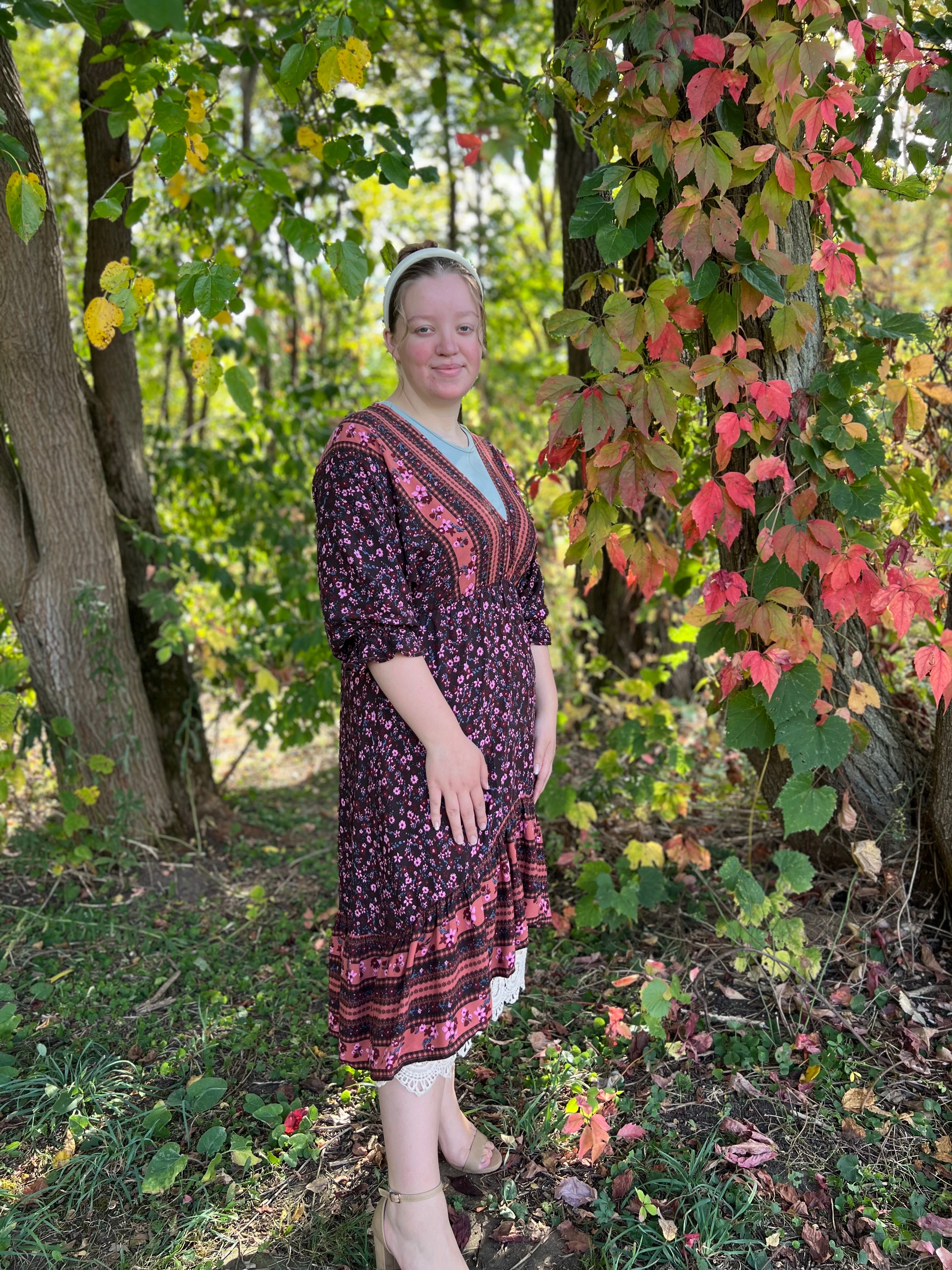 Cocoa Floral Dress
