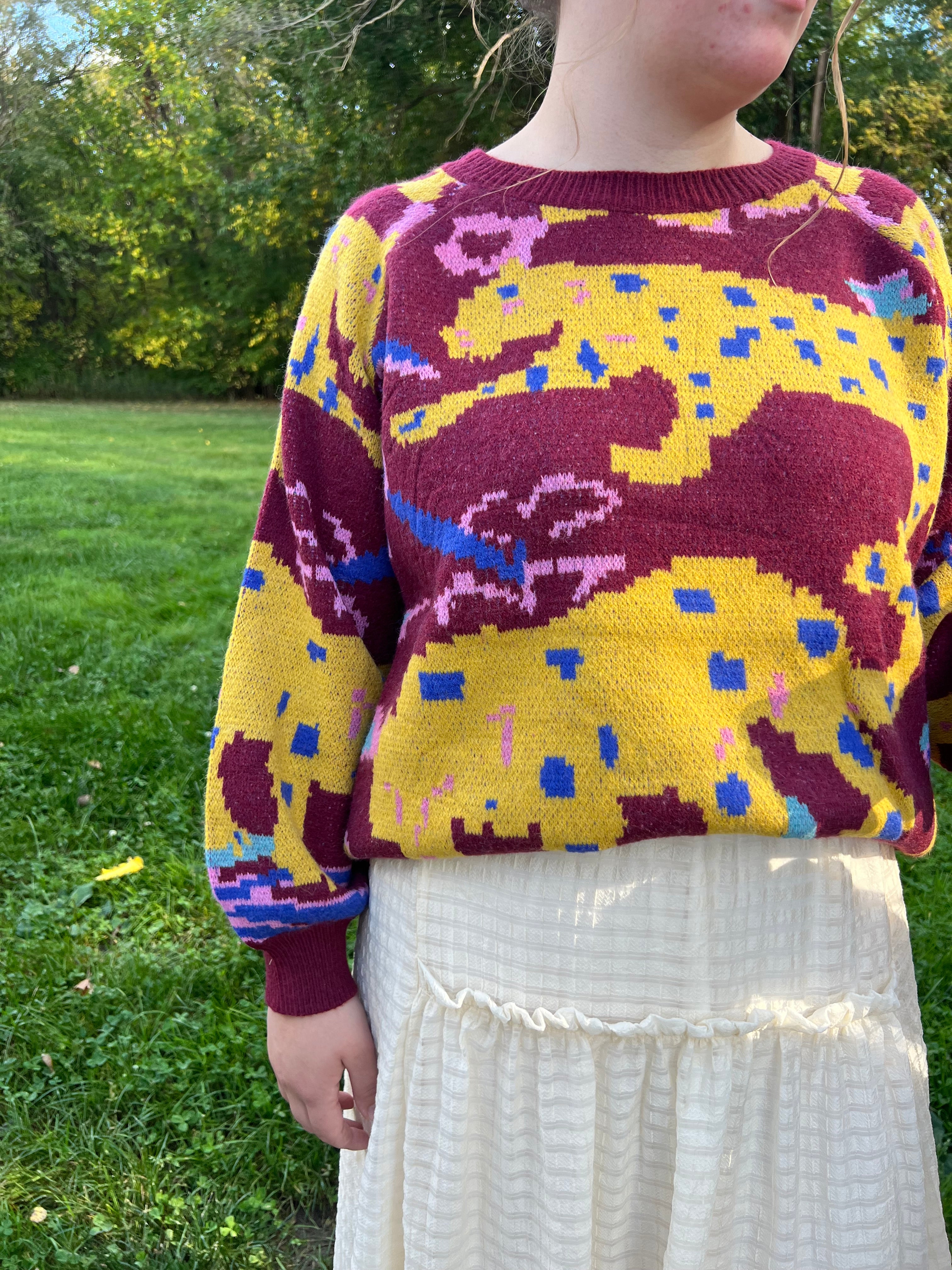 Mulberry Animal Print Pullover