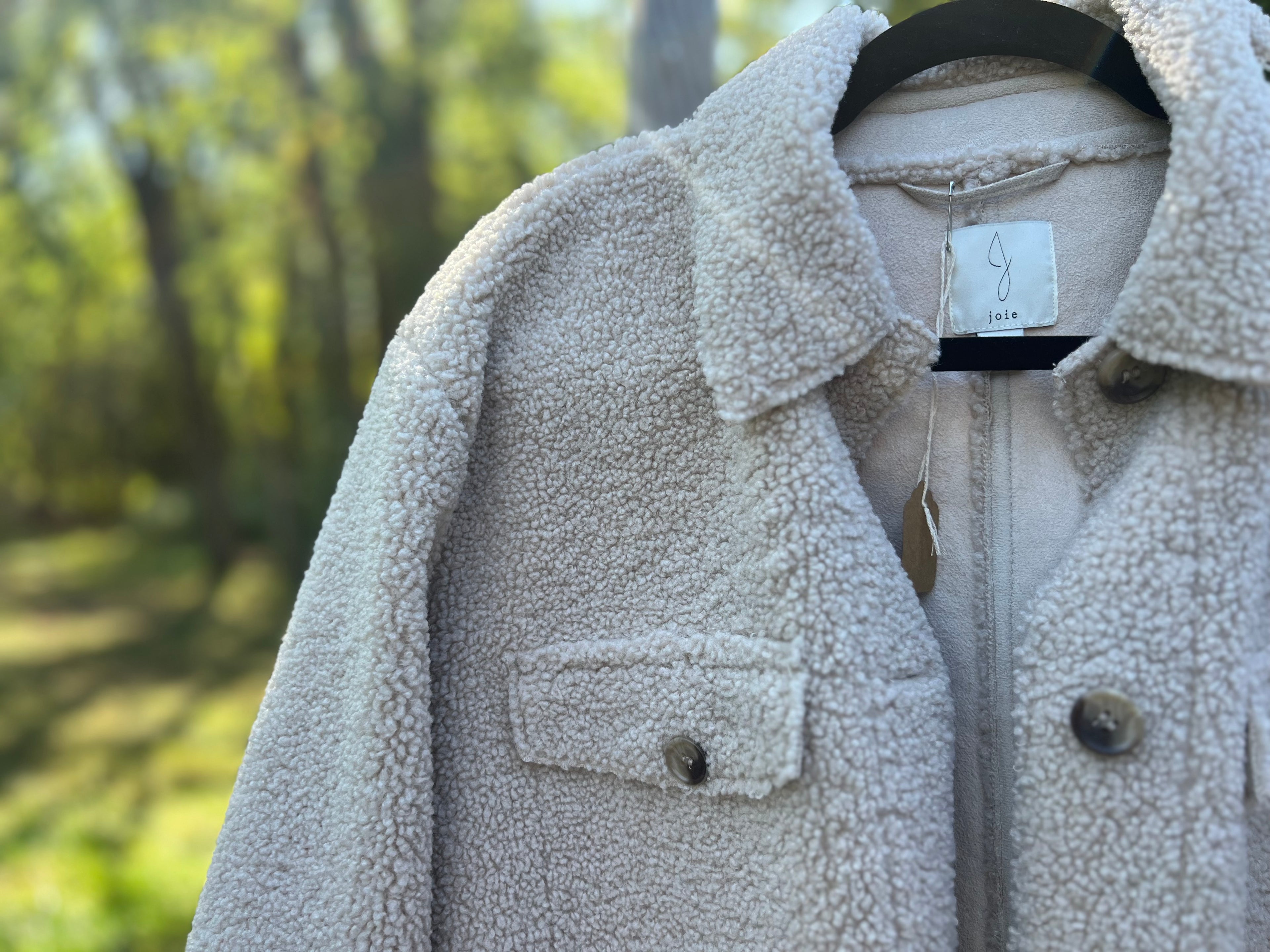 Light Tan Sherpa Jacket