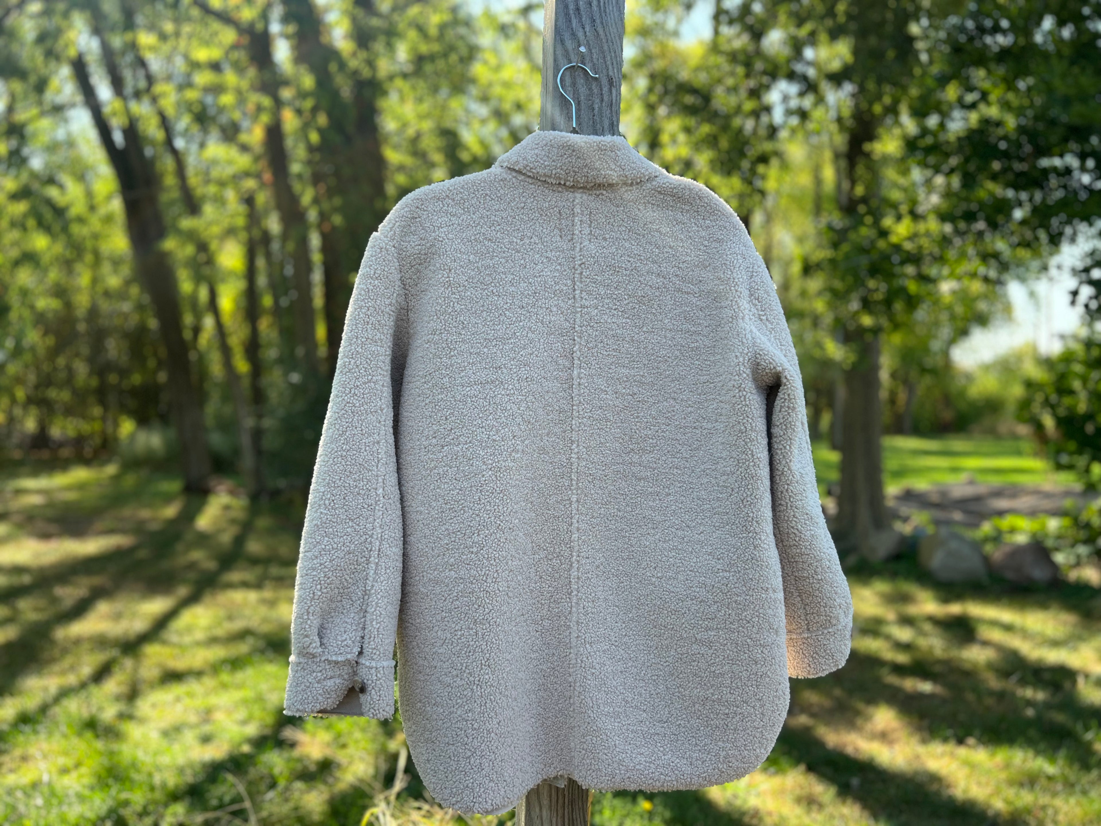 Light Tan Sherpa Jacket